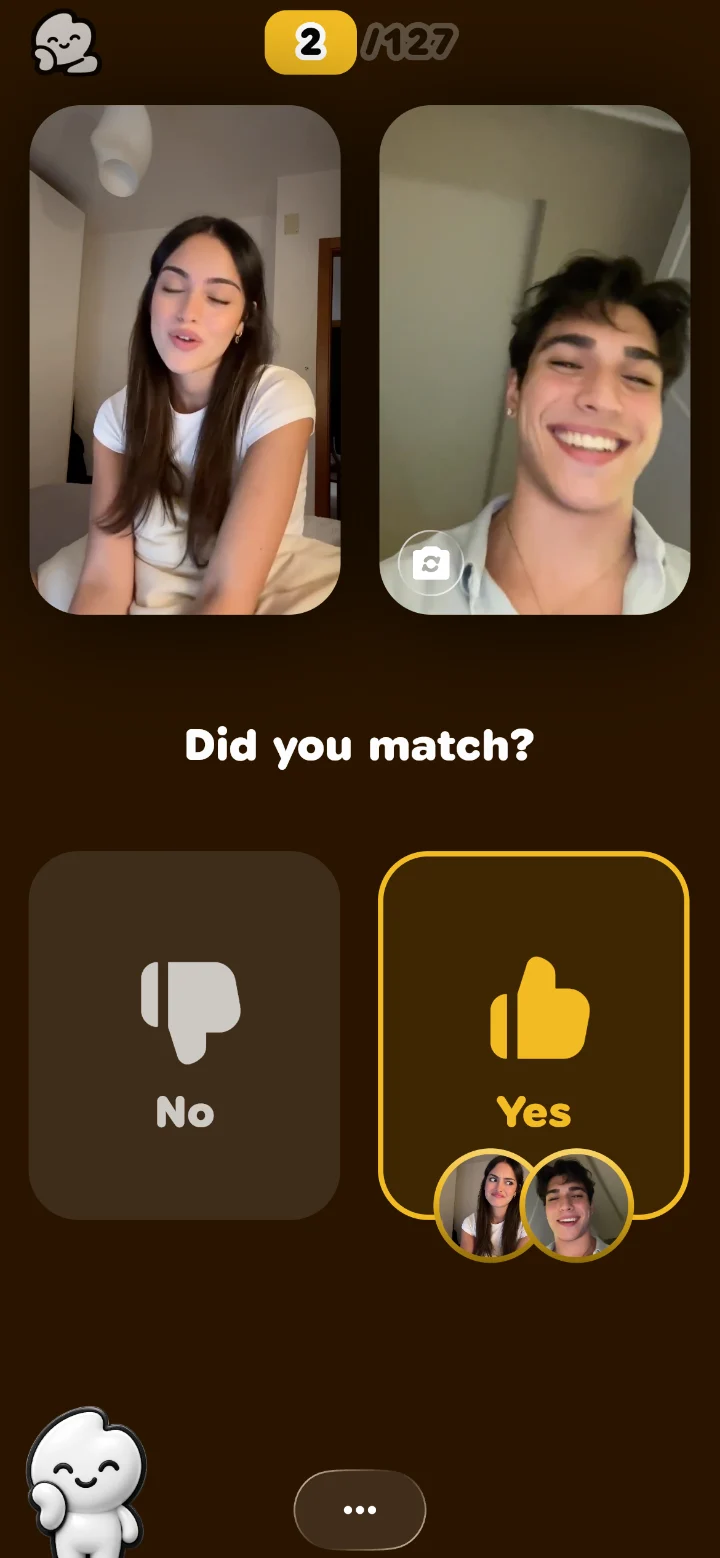 Both partners said yes in Match. Match: did you both say yes?