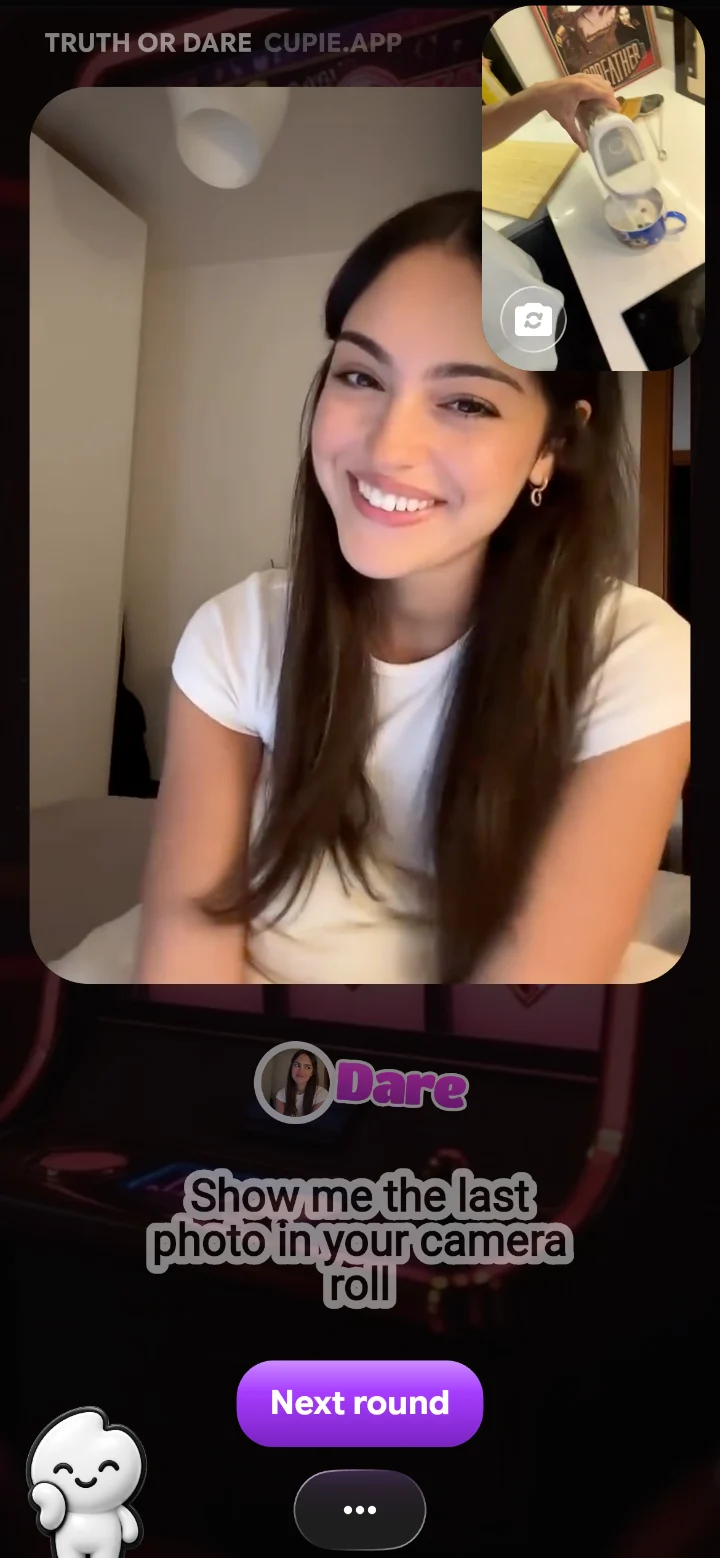 Dare card in Cupie Truth or Dare. A dare card in Cupie Truth or Dare